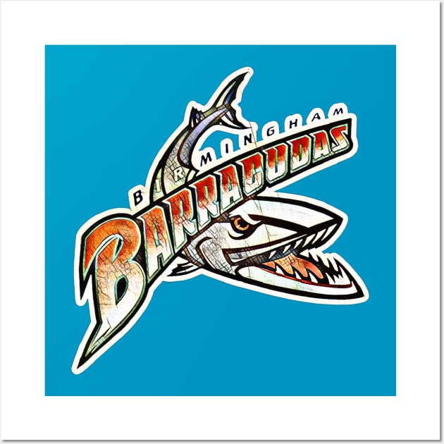 Birmingham Barracudas Football Wall Art by Kitta’s Shop